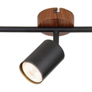 Spot listwa dąb-czarny Edmund 3xGU10x10W wym:13×5,5×5,5cm IP20 Rabalux 908971