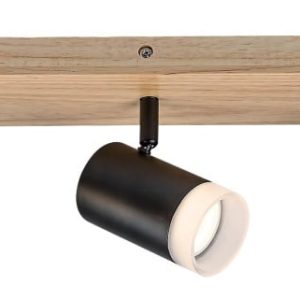 Spot listwa dąb-czarny Toras 3xGU10x10W wym:14x6x6cm IP20 Rabalux 909070