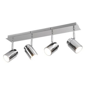 Spot listwa srebrno-chromowany ANGELO 4xGU10x5W wym:9,5x52x19,5cm IP44 Trio 908827 Spot listwa srebrno-chromowany ANGELO 4xGU10x5W wym:9,5x52x19,5cm IP44 Trio 908827