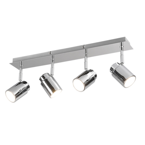 Spot listwa srebrno-chromowany ANGELO 4xGU10x5W wym:9,5x52x19,5cm IP44 Trio 908827