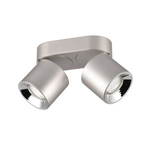 Spot listwa srebrny Guayana 2xGU10x10W wym:12x18x8,7cm IP20 Trio 909275 Spot listwa srebrny Guayana 2xGU10x10W wym:12x18x8,7cm IP20 Trio 909275