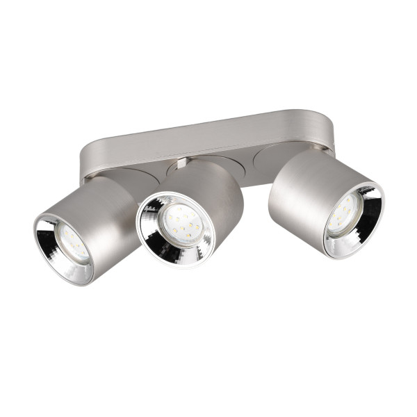 Spot listwa srebrny Guayana 3xGU10x10W wym:12x27,3x8,7cm IP20 Trio 908960