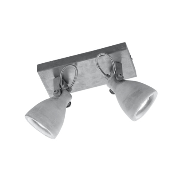Spot listwa szary CONCRETE 2xGU10x42W wym:18x23x10cm IP20 Trio 909175