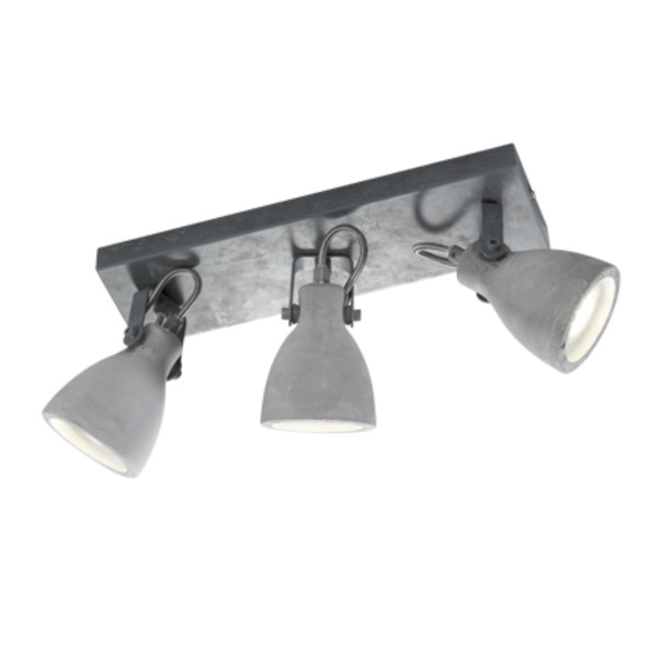 Spot listwa szary CONCRETE 3xGU10x42W wym:18x35x10cm IP20 Trio 910583