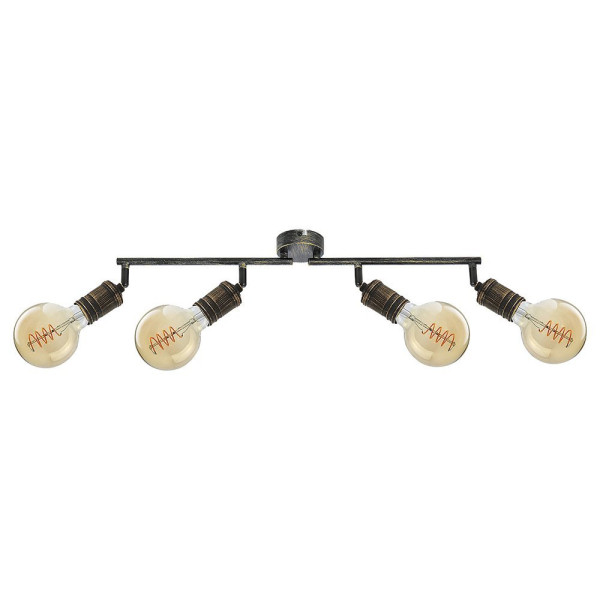 Spot listwa złoto antyczne Fidel 4xE27x40W wym:13x74x13cm IP20 Rabalux 954056
