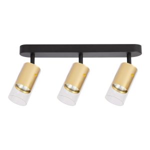 Spot listwa złoto-czarny Ricky 3xGU10x10W wym:14,3x38x6cm IP20 Milagro 908742 Spot listwa złoto-czarny Ricky 3xGU10x10W wym:14,3x38x6cm IP20 Milagro 908742