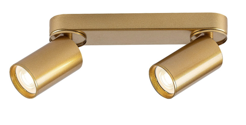 Spot listwa złoty MIRINA 2xGU10x5W wym:13x26x5,5cm IP20 Rabalux 908886