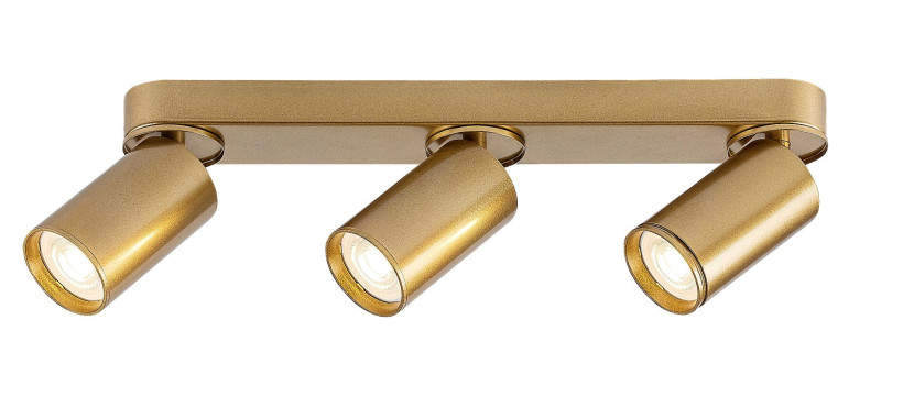 Spot listwa złoty MIRINA 3xGU10x5W wym:13x38x5,5cm IP20 Rabalux 908740