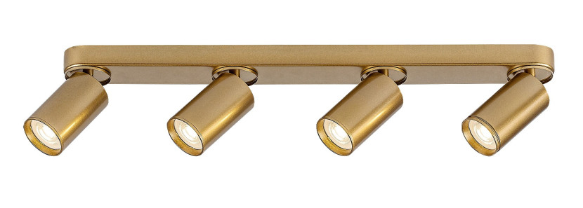Spot listwa złoty MIRINA 4xGU10x5W wym:13x58x5,5cm IP20 Rabalux 909078