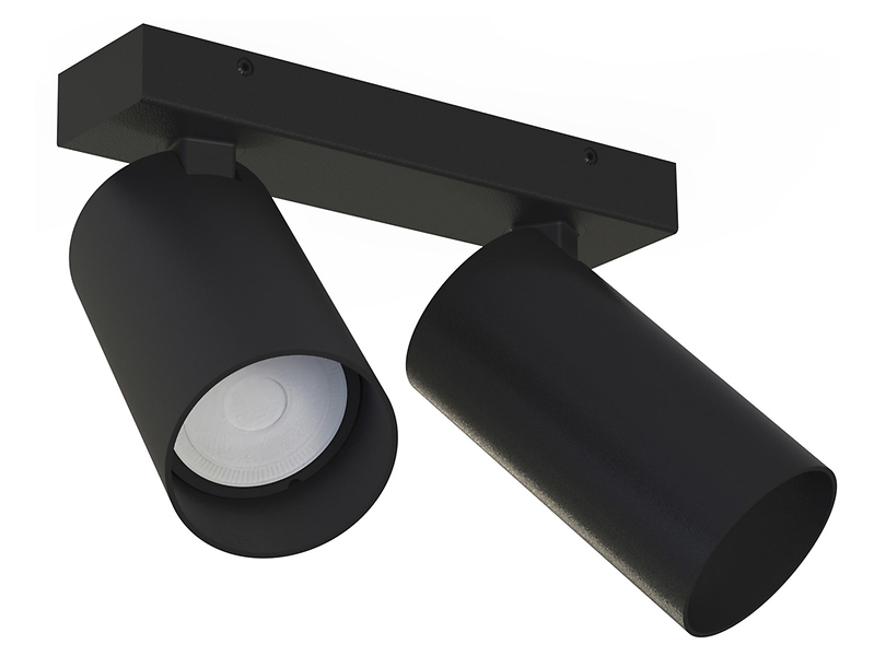 Spot Mono 2-punktowy stalowy czarny 44165