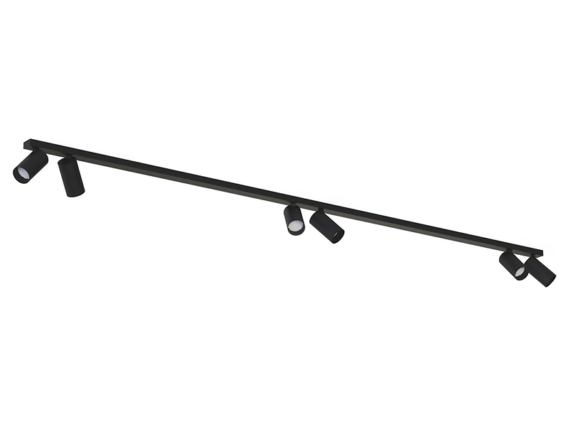 Spot Mono 6-punktowy stalowy czarny 44168