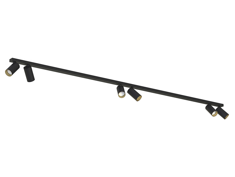 Spot Mono 6-punktowy stalowy czarny 44130