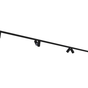Spot Mono 8-punktowy stalowy czarny 44091