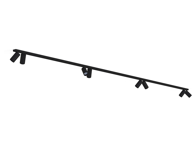 Spot Mono 8-punktowy stalowy czarny 44091