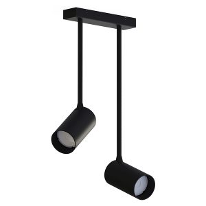 Spot Mono Long 2-punktowy stalowy czarny 44098