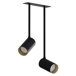 Spot Mono Surface 2-punktowy stalowy czarny 44048 Spot Mono Surface 2-punktowy stalowy czarny 44048