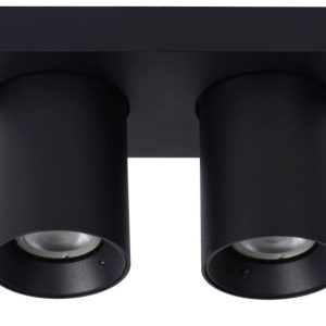 Spot NIGIEL czarny 2xGU10x5W wym:12x20x10cm IP20 Lucide 1038973
