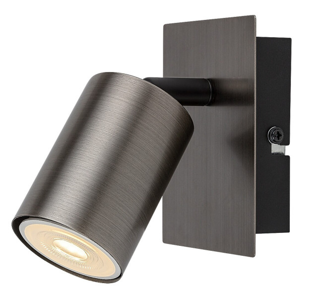 Spot okrągły armatnia szarość GERHARD 1xGU10x15W IP20 Rabalux 909180