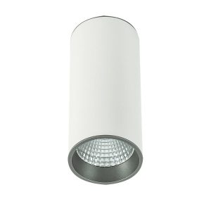 Spot okrągły biało-szary MOLDES LED 12W biały neutralny IP20 Italux 914394