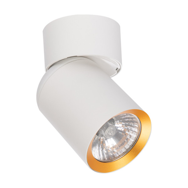 Spot okrągły biało-złoty Andy 1xGU10x10W wym:11,5x6x6cm IP20 Milagro 912032