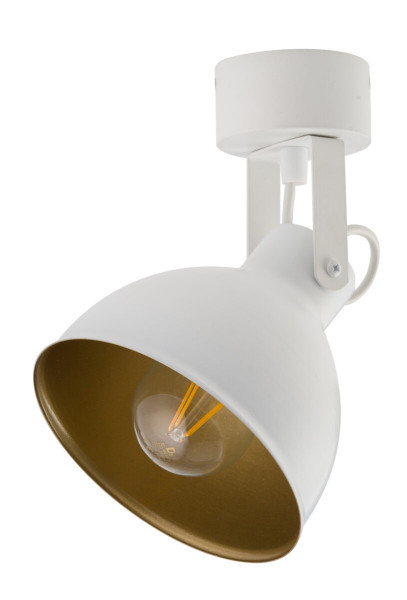 Spot okrągły biało-złoty Mars 1xE27x15W wym:23x15x15cm IP20 Sigma Lighting 909686