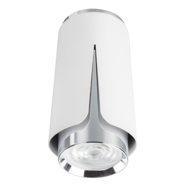 Spot okrągły biały chromowany Flower 1xGU10x8W wym:13x7x7cm IP20 Milagro 915078