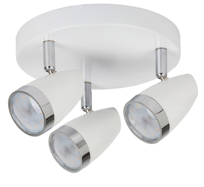 Spot okrągły biały Karen LED 12W biały ciepły wym:13,5x19x19cm IP20 Rabalux 908814