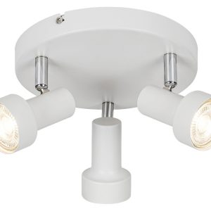 Spot okrągły biały Konrad 3xGU10x10W wym:10,5x24x10,5cm IP20 Rabalux 909095 Spot okrągły biały Konrad 3xGU10x10W wym:10,5x24x10,5cm IP20 Rabalux 909095