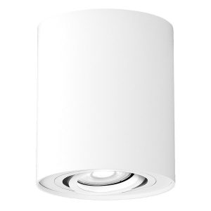 Spot okrągły biały matowy Kobald 1xGU10x10W wym:10,5x9x9cm IP20 Rabalux 962384