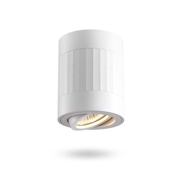 Spot okrągły biały Paul 1xGU10x30W wym:10x8x8cm IP20 Videx 917256