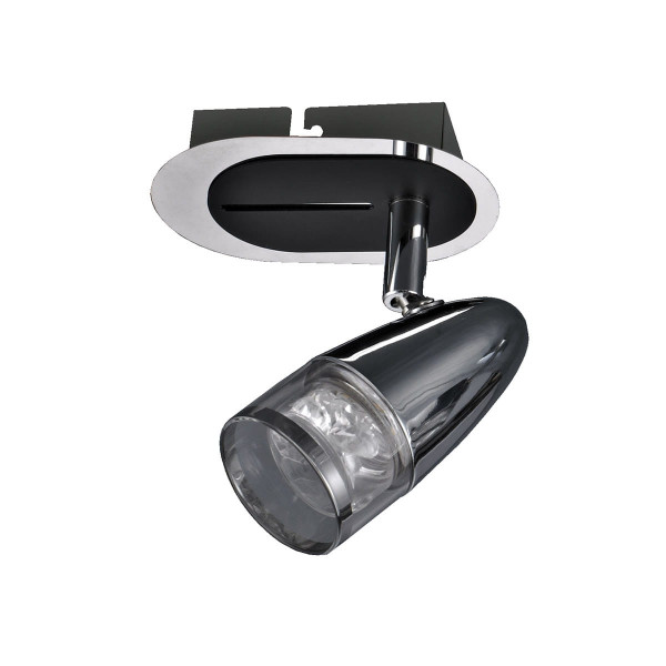 Spot okrągły chromowany dymiony ALBANE LED 4,3W biały ciepły IP20 Italux 904972