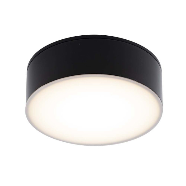 Spot okrągły czarno-biały TOTTORI LED 10W biały ciepły IP44 Shilo 915276