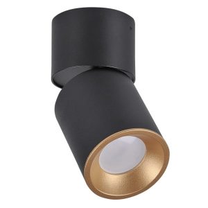 Spot okrągły czarno-złoty ASTRA 1xGU10x10W wym:16,5×8,2×8,2cm IP20 Polux 908727 Spot okrągły czarno-złoty ASTRA 1xGU10x10W wym:16,5×8,2×8,2cm IP20 Polux 908727