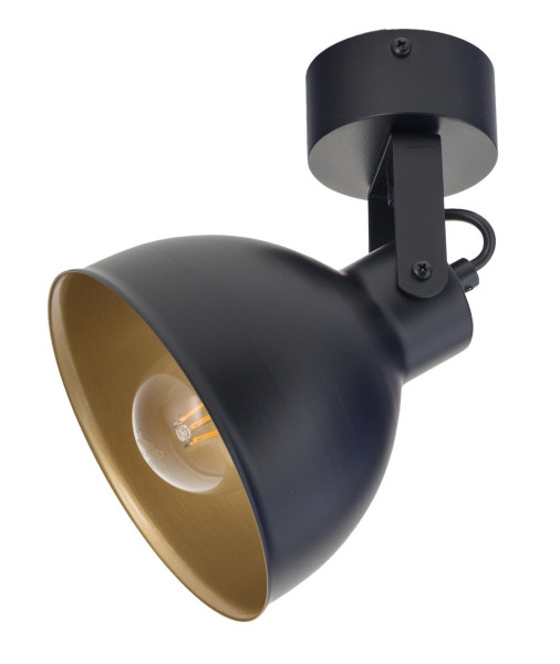 Spot okrągły czarno-złoty Mars 1xE27x15W wym:23x15x15cm IP20 Sigma Lighting 908721