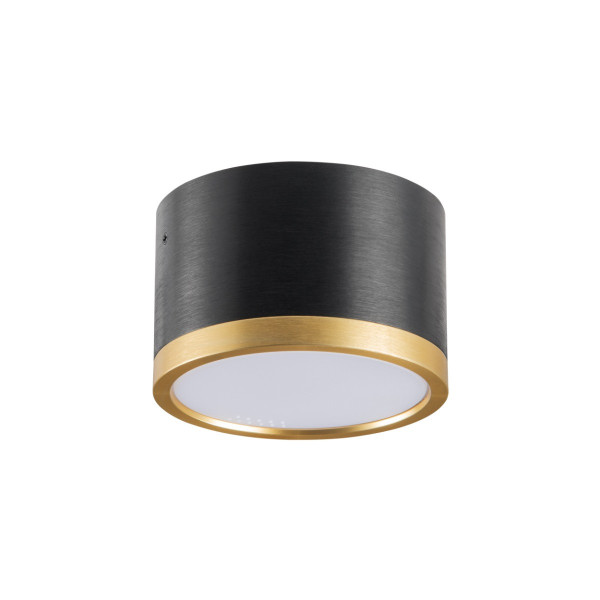 Spot okrągły czarno-złoty MIRELLA 1xGX53x6W wym:5,4x8,3x8,3cm IP20 Polux 915085
