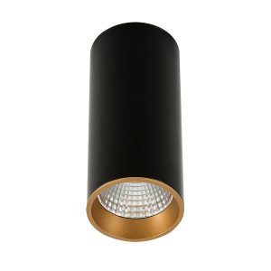 Spot okrągły czarno-złoty MOLDES LED 12W biały ciepły IP20 Italux 914374 Spot okrągły czarno-złoty MOLDES LED 12W biały ciepły IP20 Italux 914374