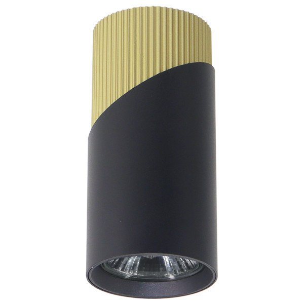 Spot okrągły czarno-złoty Neo 1xGU10x8W wym:11x5,5x5,5cm IP20 Milagro 913939