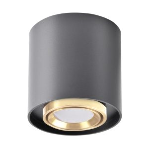 Spot okrągły czarno-złoty XENO 1xGU10x10W wym:9,8x10x10cm IP20 Polux 914391 Spot okrągły czarno-złoty XENO 1xGU10x10W wym:9,8x10x10cm IP20 Polux 914391
