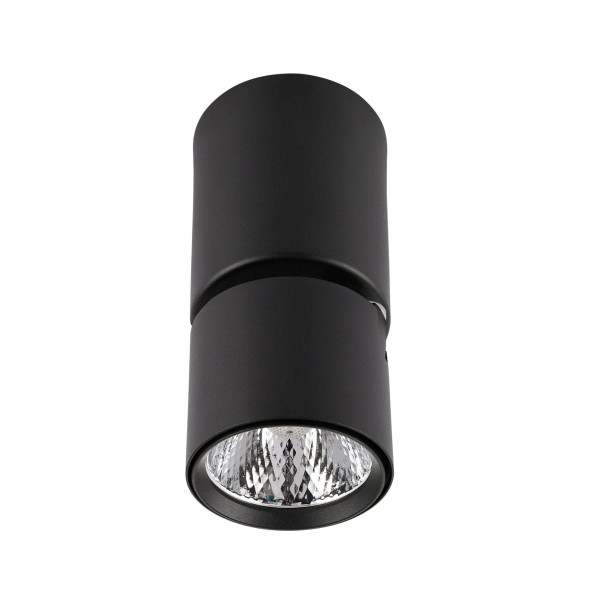 Spot okrągły czarny BONIVA LED 5W biały ciepły IP20 Italux 915260