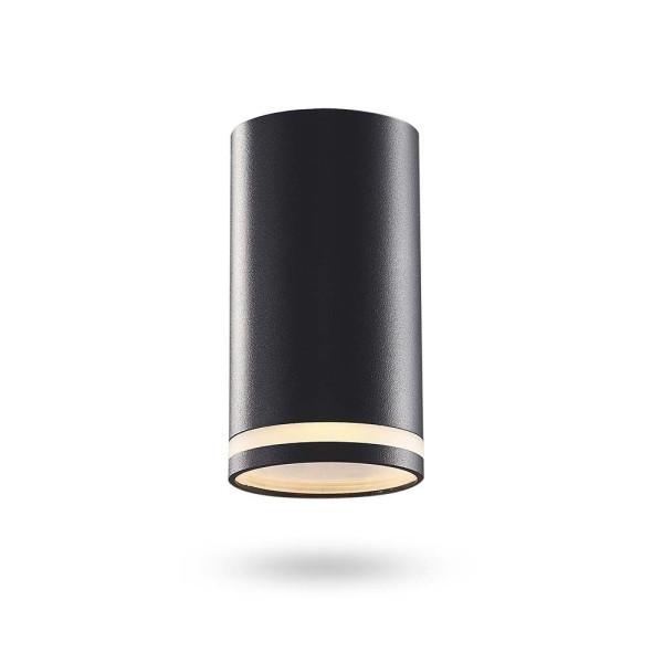Spot okrągły czarny Carmelo 1xGU10x30W wym:10x5,5x5,5cm IP20 Videx 915086