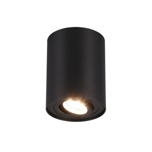 Spot okrągły czarny COOKIE 1xGU10x35W wym:12,5x9,6x9,6cm IP20 Trio 915266