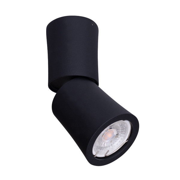 Spot okrągły czarny DOT 1xGU10x10W wym:15,5x6,5x6,5cm IP20 Maxlight 915299