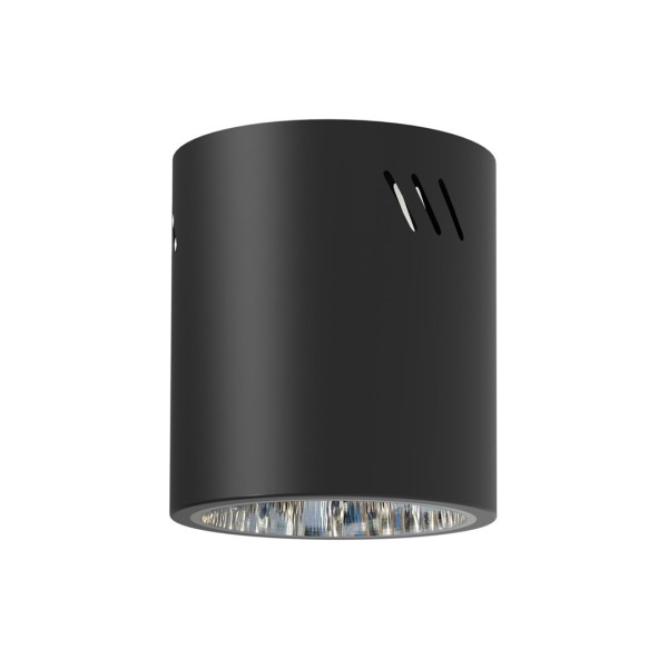 Spot okrągły czarny George 1xE27x60W wym:15x13,7x13,7cm IP20 Milagro 915159