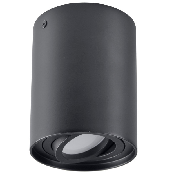 Spot okrągły czarny HADAR 1xGU10x10W wym:12,5x9,6x9,6cm IP20 Polux 914507