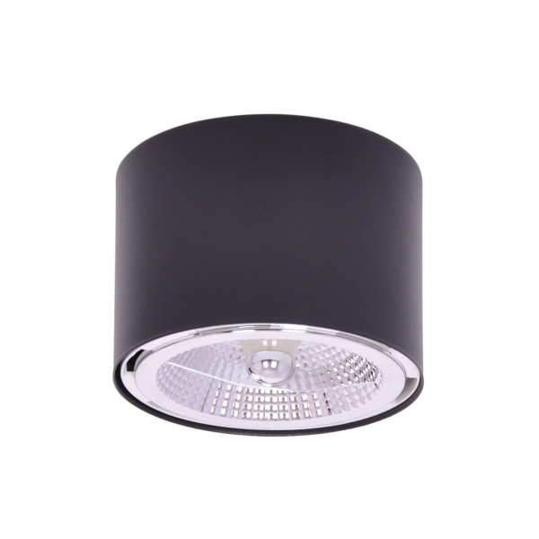 Spot okrągły czarny HORN 1xAR111x10W wym:8,4x11,2x11,2cm IP20 Kaja 915084