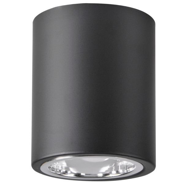 Spot okrągły czarny JUPITER 1xE27x20W wym:12x9,8x9,8cm IP20 Polux 915044