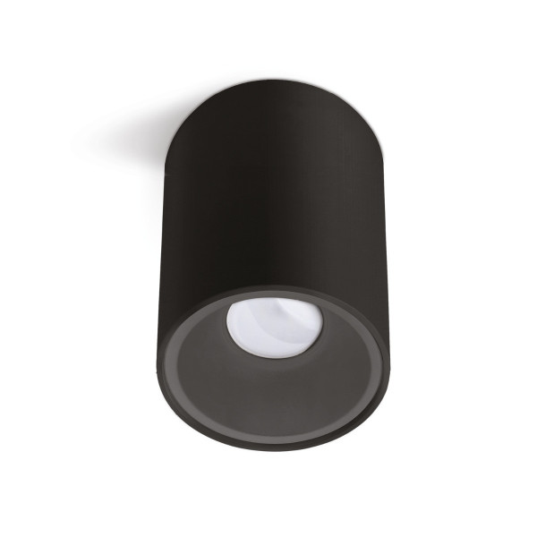 Spot okrągły czarny KIVI 1xGU10x35W wym:14x9,7x9,7cm IP20 Kobi 915071