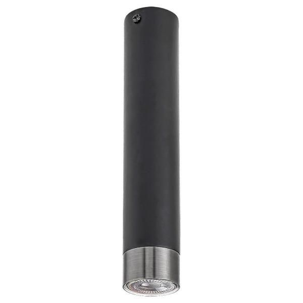 Spot okrągły czarny matowy-srebrny Zircon 1xGU10x10W IP20 Rabalux 962383