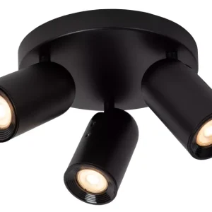 Spot okrągły czarny Punch 3xGU10x35W wym:10,5x21x21cm IP20 Lucide 909173 Spot okrągły czarny Punch 3xGU10x35W wym:10,5x21x21cm IP20 Lucide 909173