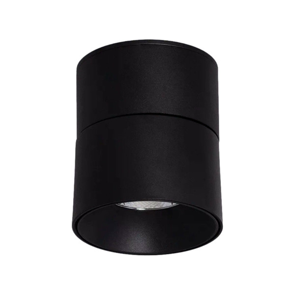 Spot okrągły czarny Romeo LED 15W biały neutralny wym:11x9x9cm IP20 Abruzzo 914557